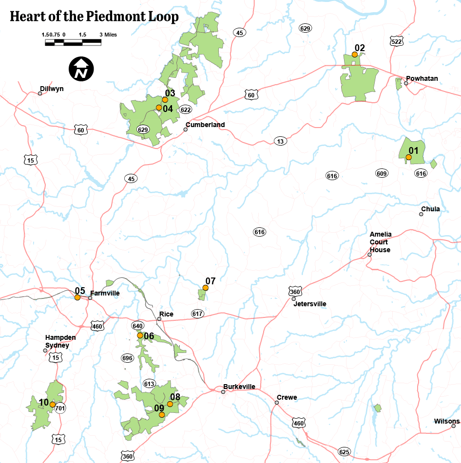 I-click upang buksan ang larawan ng Heart of piedmont loop map sa bagong tab