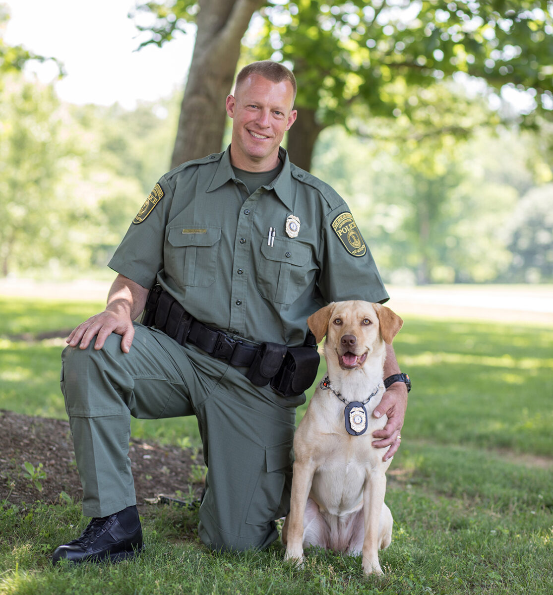 Master CPO Mark Diluigi at K9 Lily