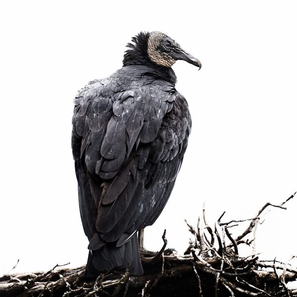 Isang Amerikanong Itim na Buwitre