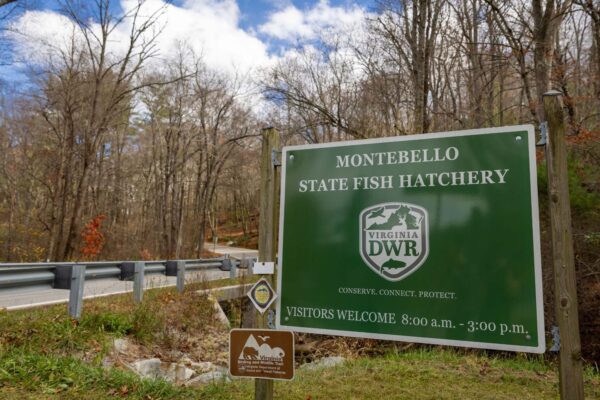 Ang Montebello Fish Hatchery welcome sign