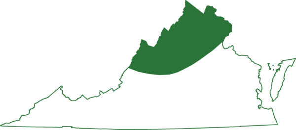 Ang hilagang dalawang may linyang salamander ay matatagpuan sa hilagang rehiyon ng Appalachian ng Virginia