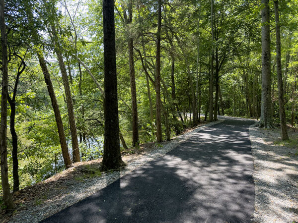 Marami, ngunit hindi lahat, sa mga landas ay sementado.