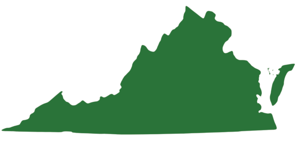 Ang hanay ng mapa ng eastern box turtle; sila ay matatagpuan sa buong Virginia