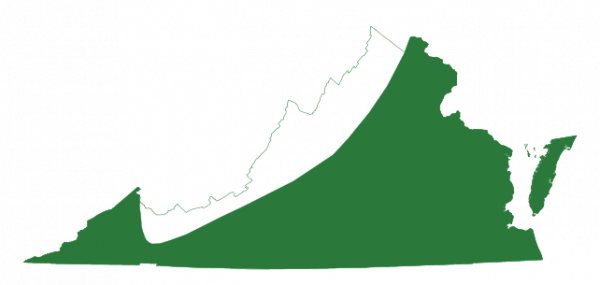 Ang gray treefrog range na mapa ni Cope