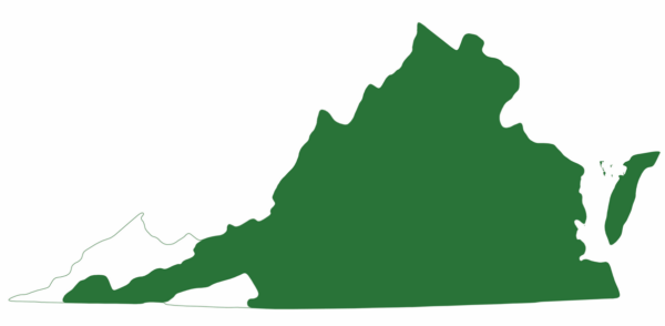 Ang silangang pininturahan na pagong ay matatagpuan sa halos lahat ng Virginia