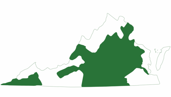 Isang hanay na mapa ng eastern river cooter, ito ay medyo tagpi-tagpi