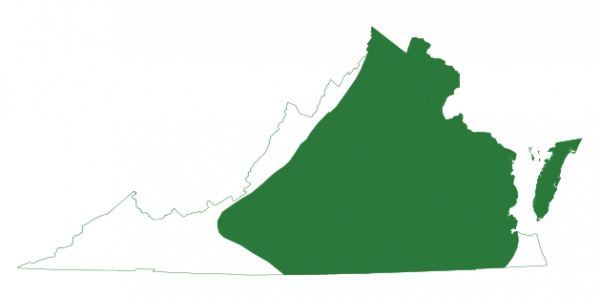 Ang silangang spadefoot ay matatagpuan sa mga barrier island ng Virginia at sa mga probinsya ng piedmont at coastal.