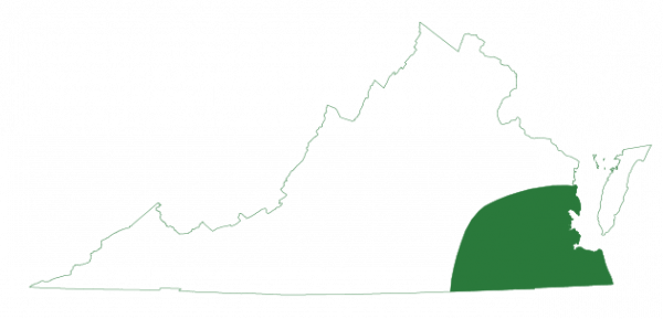 I-click upang buksan ang hanay ng mapa ng southern cricket treefrog