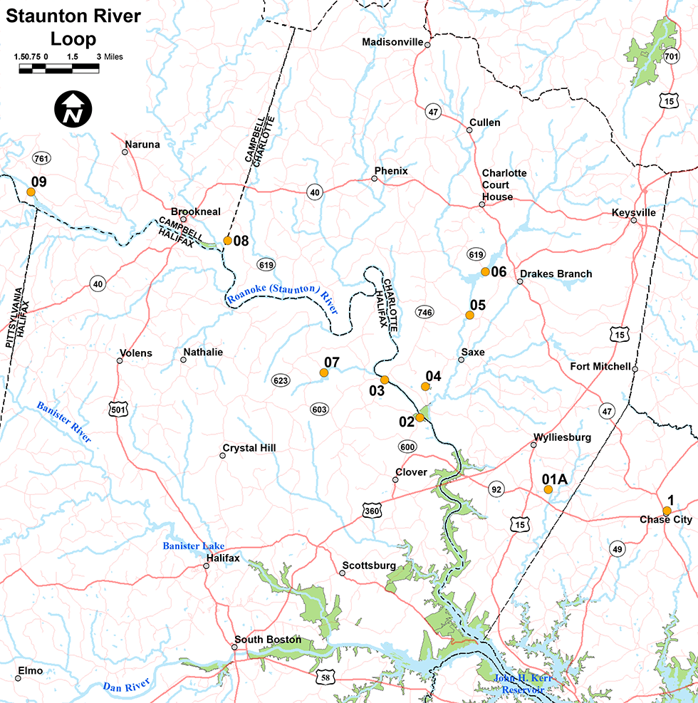 I-click upang buksan ang PDF ng Staunton river loop map sa bagong tab